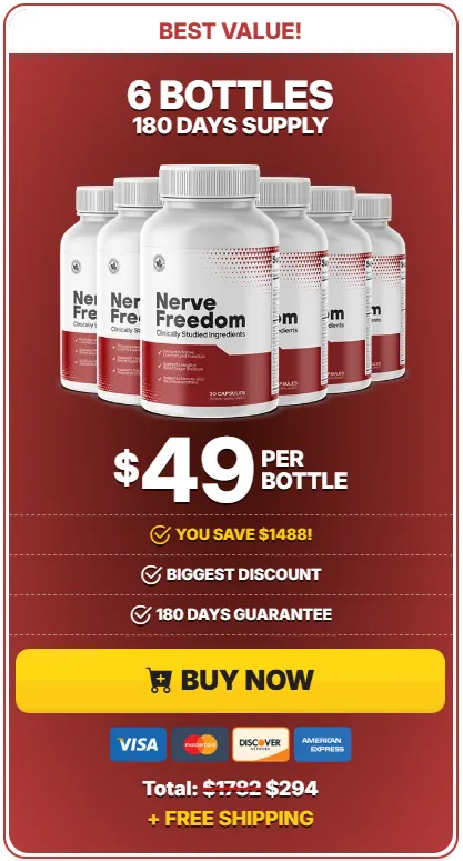 nerve freedom 6 bottles price